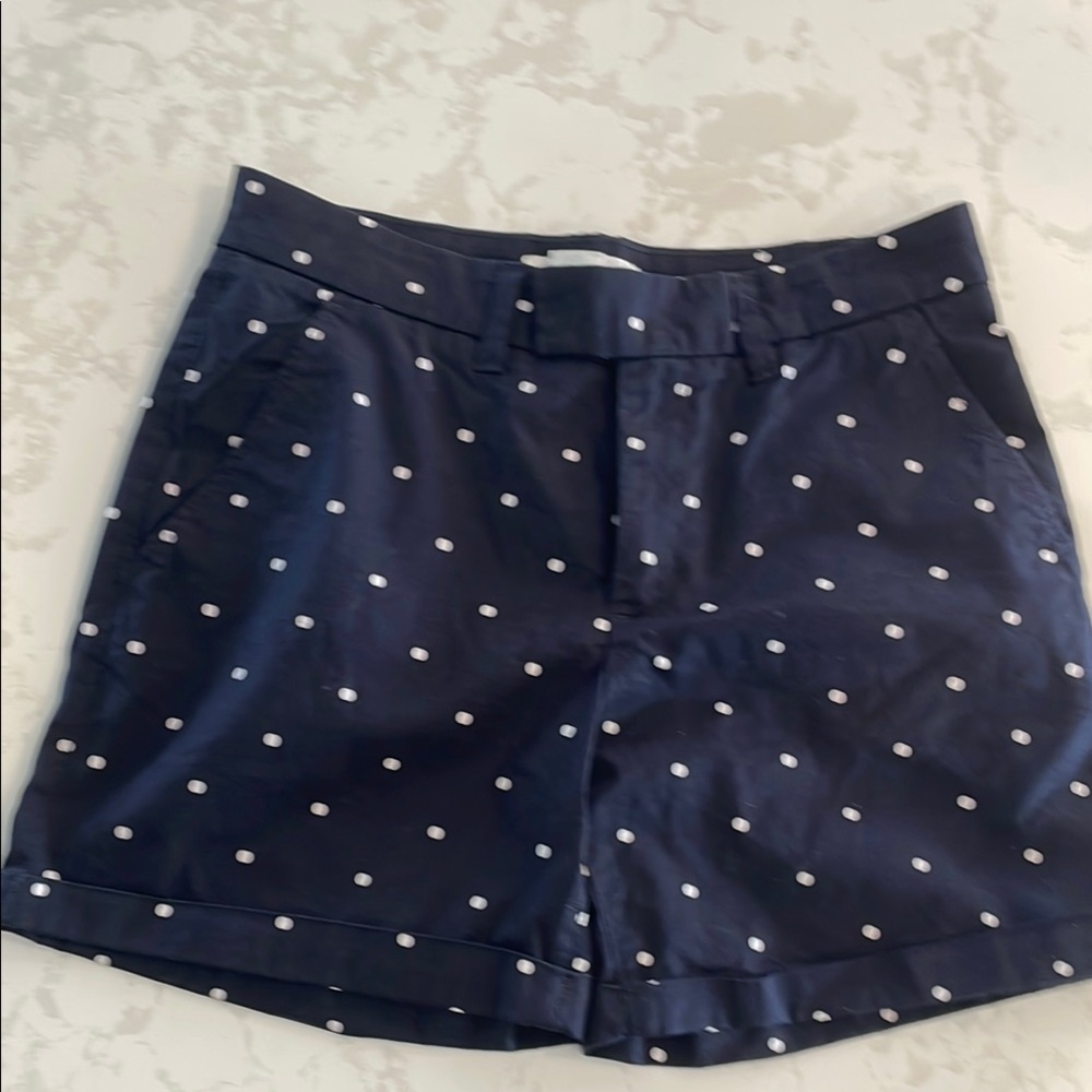 H&M Blue and White Bermuda Shorts